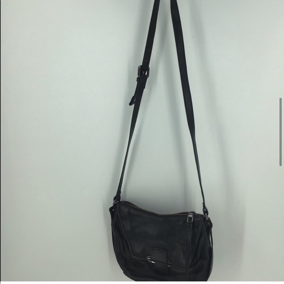 Kooba Black Leather Crossbody Purse Bag Satchel - Picture 9 of 11